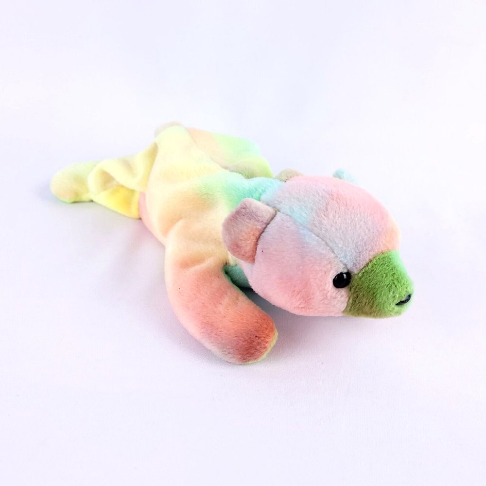 TY Beanie Babies Sammy The Bear Tie Dye 1999 Pastel With Tag Beanie Baby